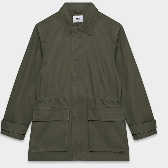 TNA Oversided Jasper Field Utility Barn Chore Relaxed Jacket Olive Aritzia XXS - Picture 8 of 16